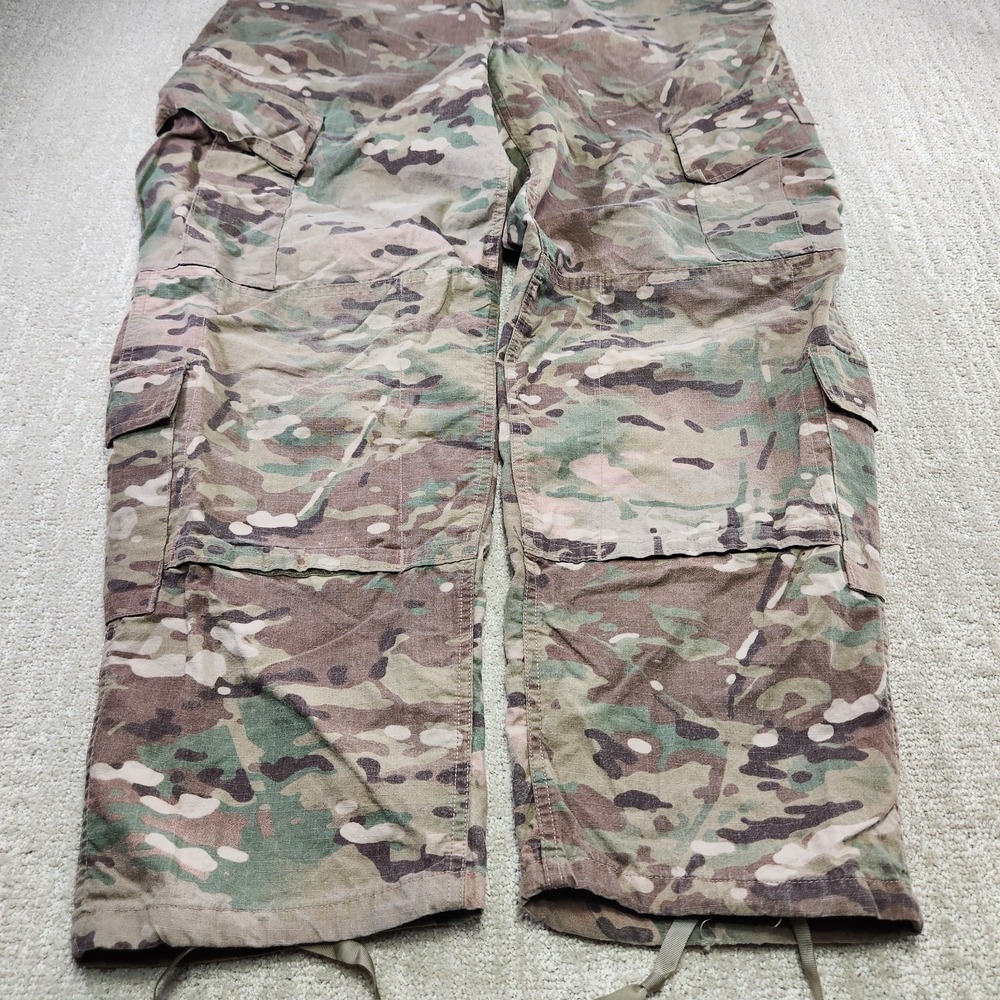 Military ACU Pants Men Large Multi Cam Fire Flame Resistant Army Double Knee